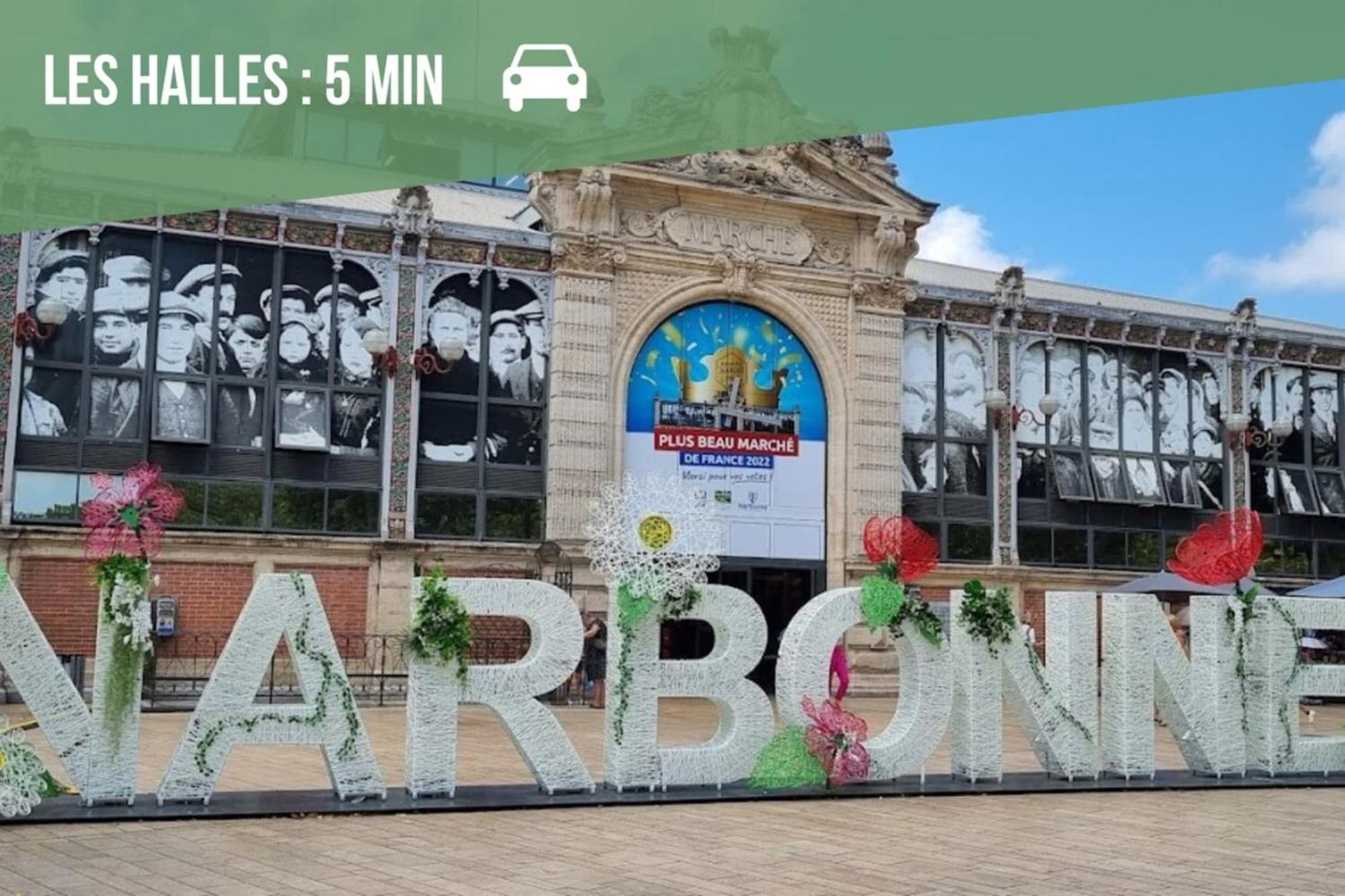 Le Cocon - Wifi - Cour Privative - Proche Halles Narbonne Eksteriør billede